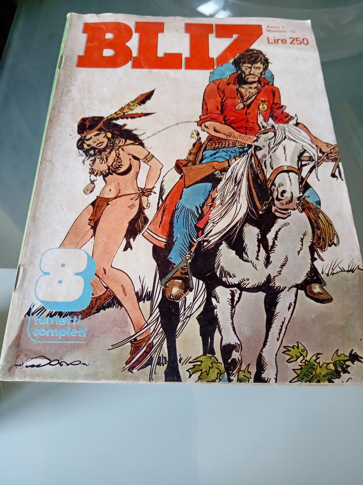 Bliz Fumetto N.13 Anno 1 Moro in italiano Lire 250 fumetti completi
