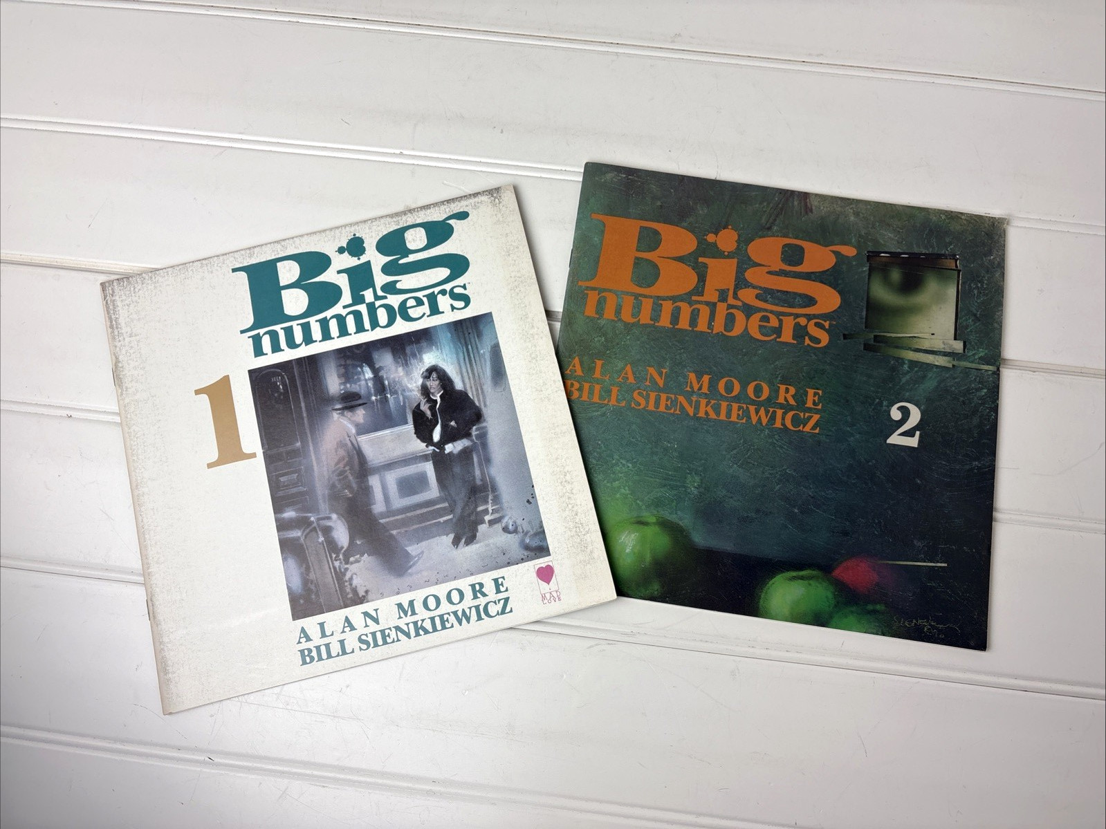 RARO "Big Numbers" numeri 1 e 2 Alan Moore Bill Sienkiewicz 1990 Mad Love Comics