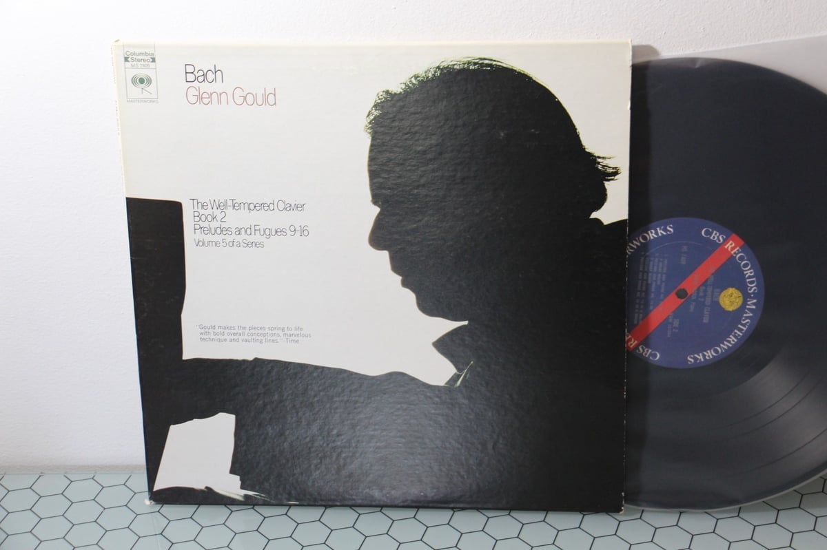 Glenn Gould; Bach Well-Tempered Clavier, Book 2, 1970 LP Columbia MS 7409