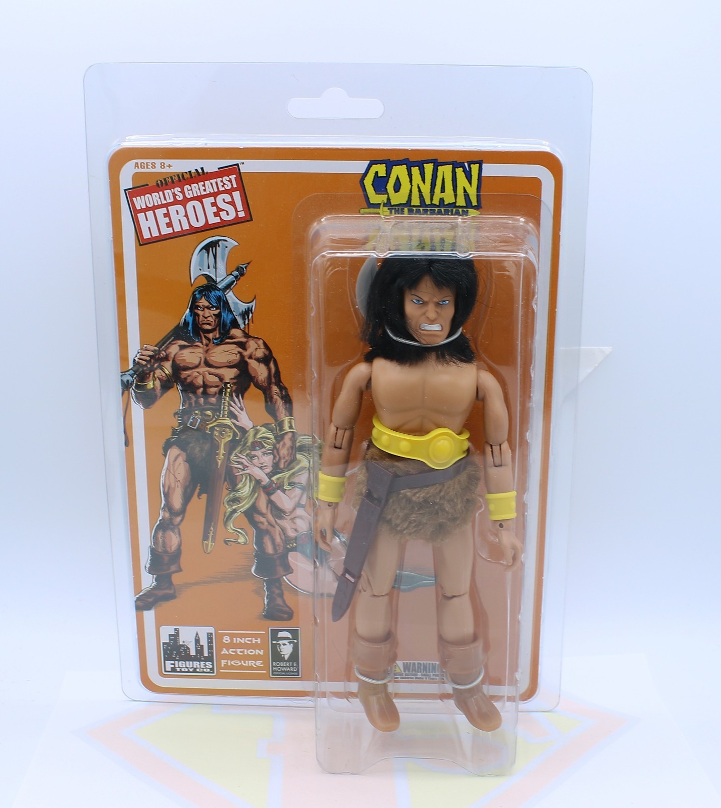 2014 Figures Toy Co. Conan the Barbarian ~Repro Mego 8" Action Figure ~OPENED
