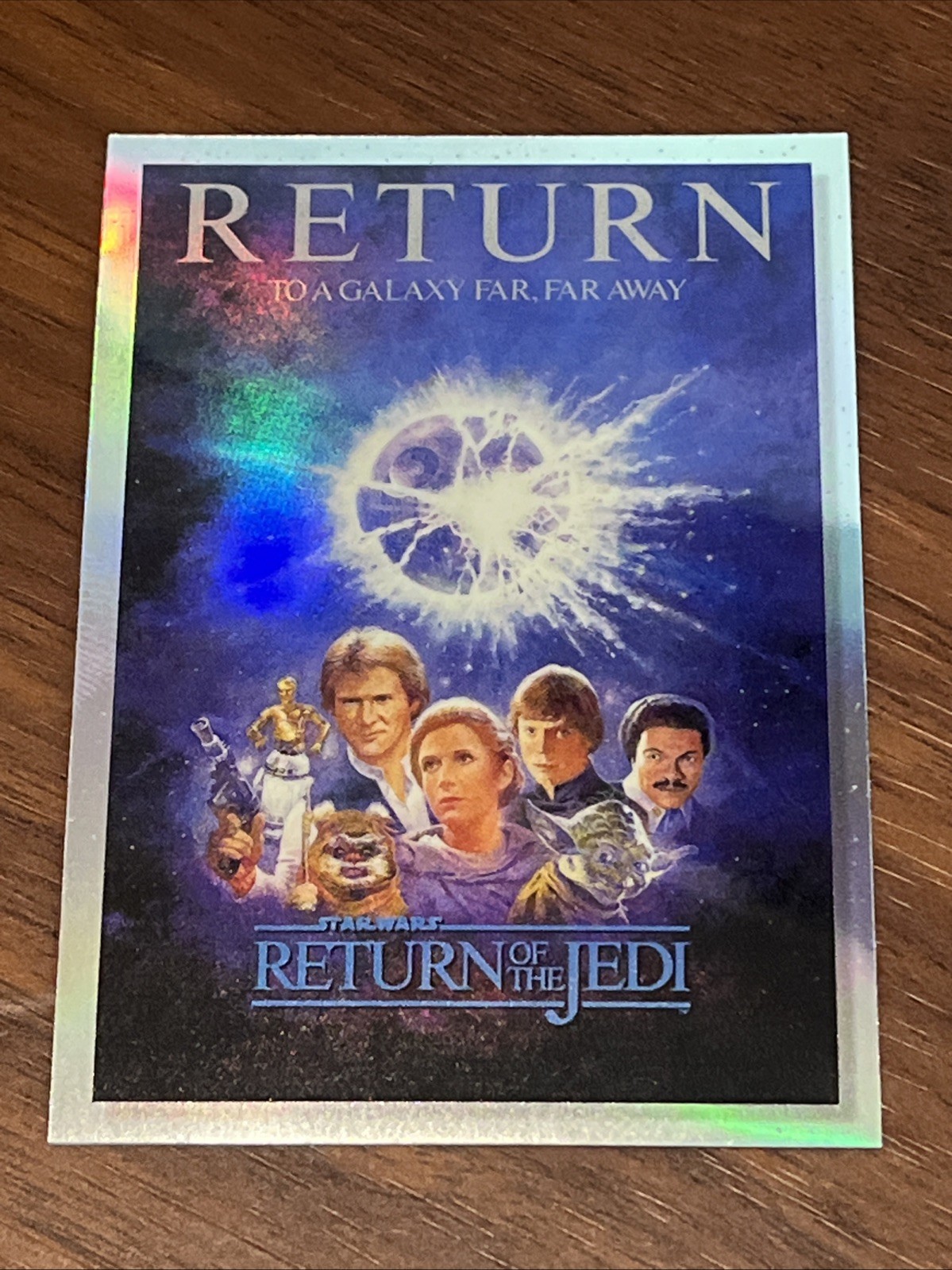 2023 Topps Star Wars Galaxy Chrome Il ritorno dello Jedi 40° anniversario Poster #ROTJ-3