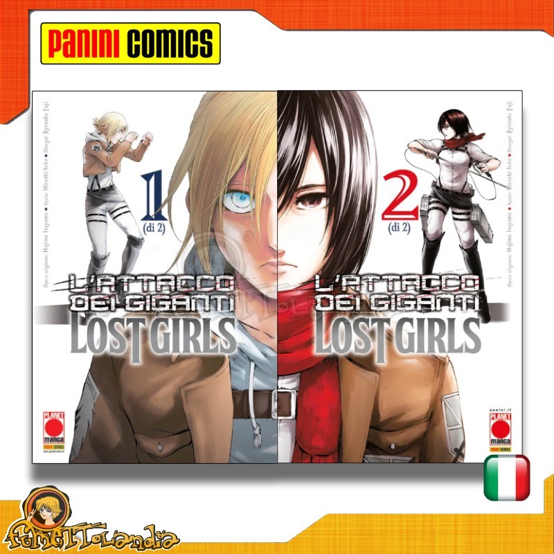 Panini Manga L' Attacco dei Giganti LOST GIRLS 1 e 2 Prima edizione IN ITALIANO