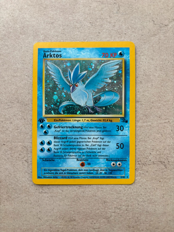 Pokémon Karte Holo Arktos