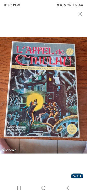 Appel de Cthulhu boite de base Sandy Petersen jeu de rôle
