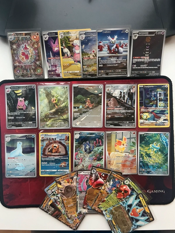 Lote Pokémon premium 1 Full Art + 1 EX + 10 Holo (50 Cartas)