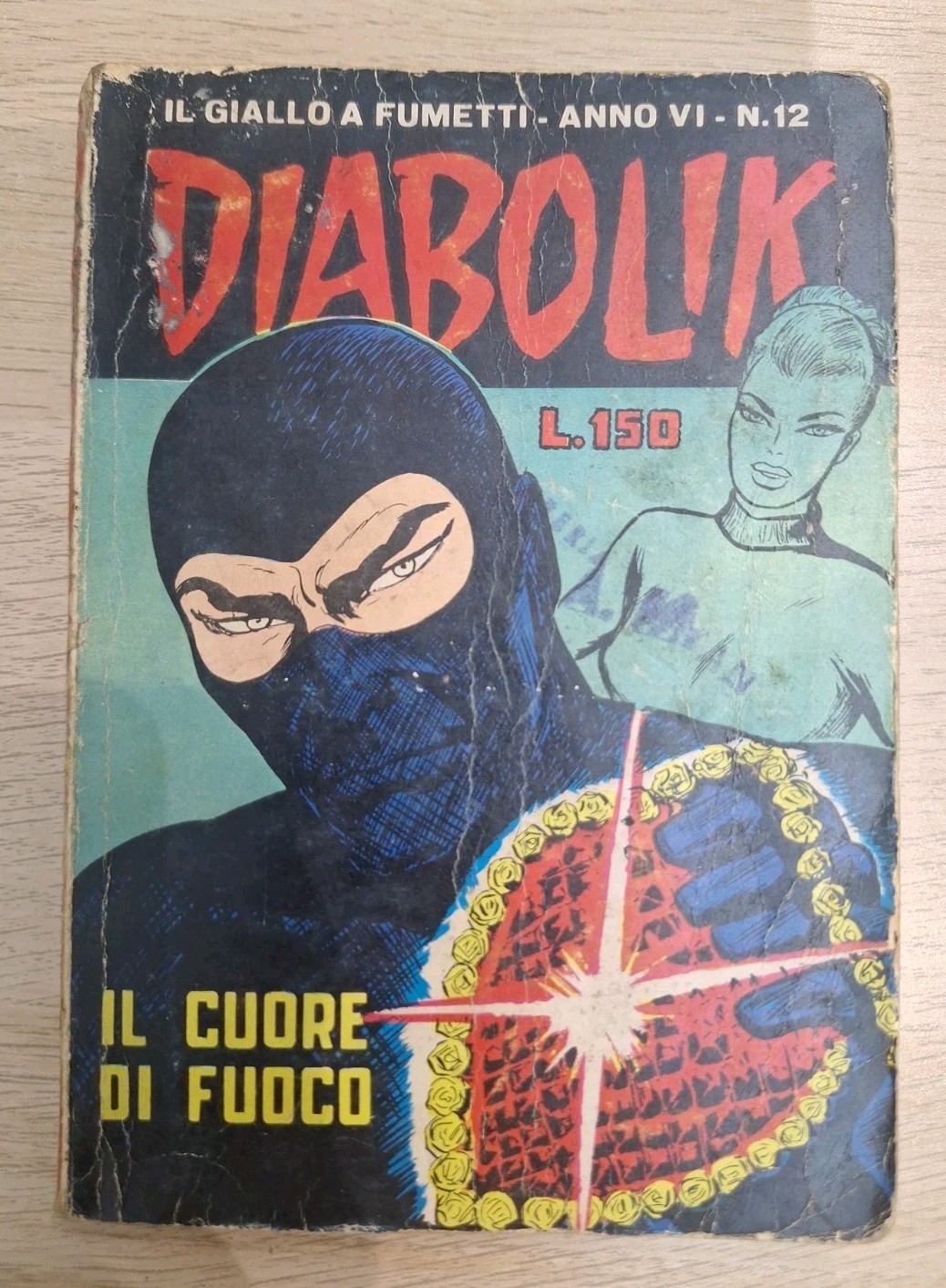 DIABOLIK ANNO VI-6°, N. 12 ORIGINALE 1967