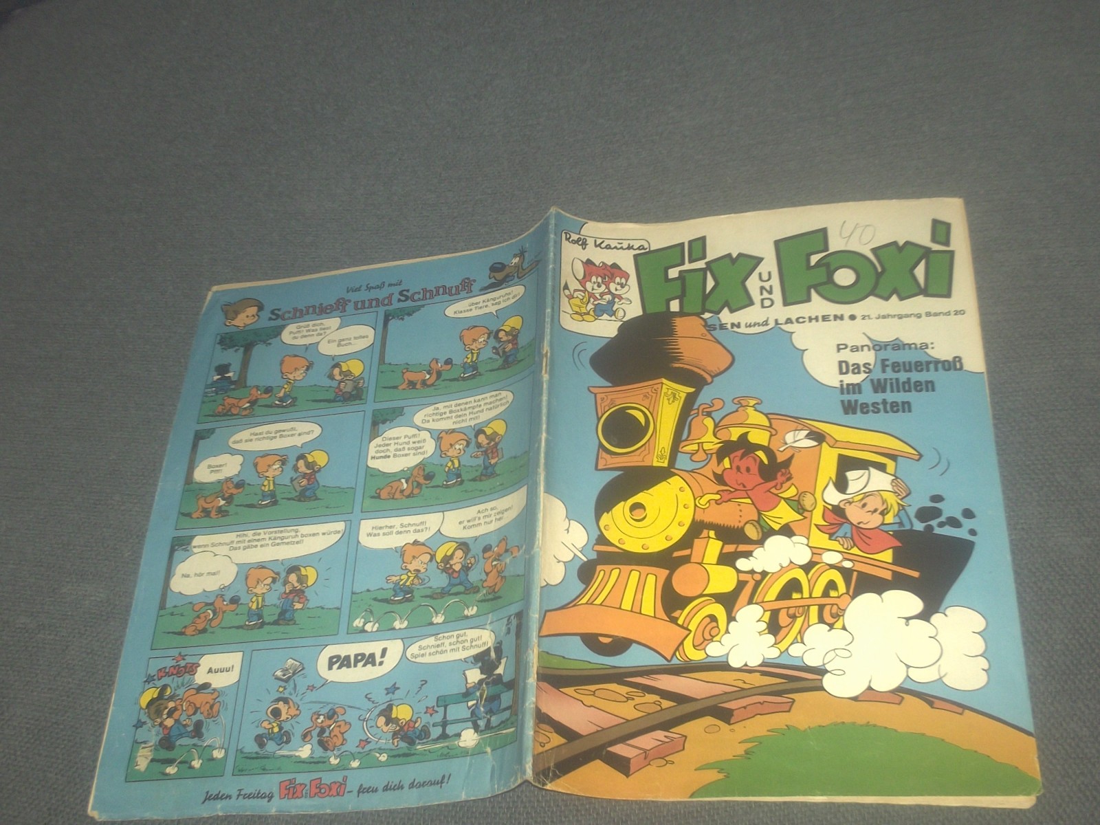 FIX E FOXI FUMETTO QUADERNO 21° ANNO VOLUME N.20 + POSTER DOLOMITI
