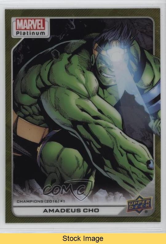 2023 Upper Deck Marvel Platinum High Series Yellow Rainbow Amadeus Cho READ 0aj6