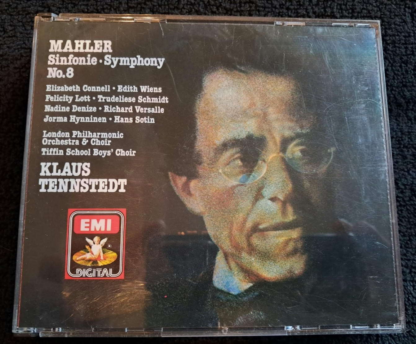 MAHLER Symphony Sinfonie No.8 Klaus Tennstedt 2 cd 1987 EMI West German pressing