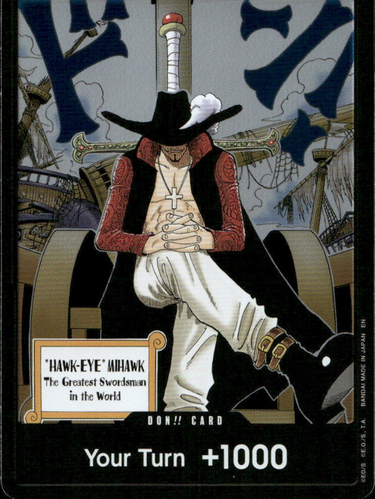 DON!! Carta (Dracule Mihawk) I Sette Fogli del Mare Azzurro D quasi nuova pezzo unico
