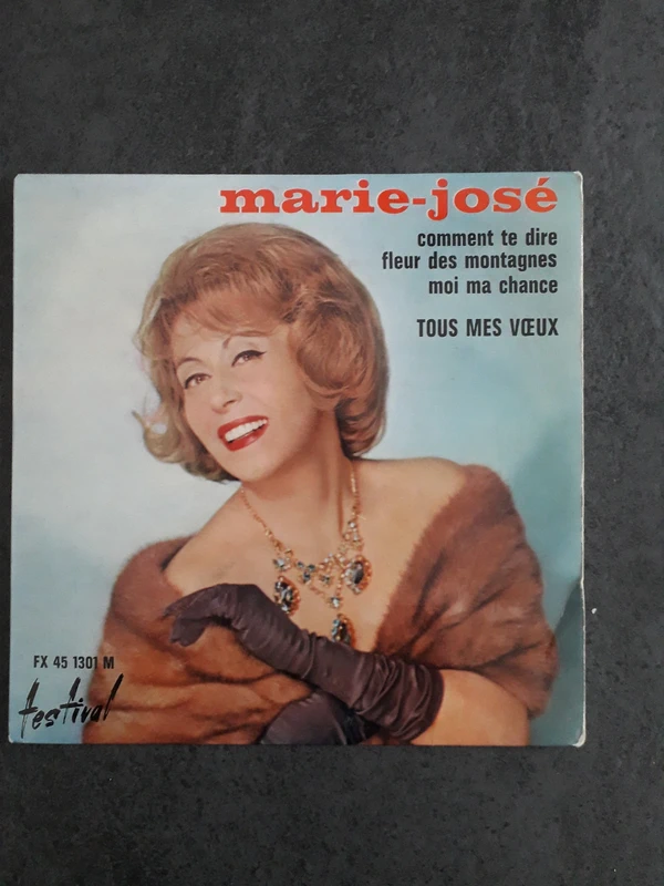 Disque vinyle 45 tours Marie-José