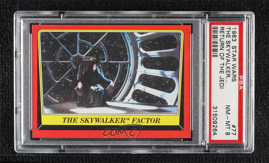 1983 Topps Star Wars: ROTJ The Skywalker Factor #77 PSA 8 p1l