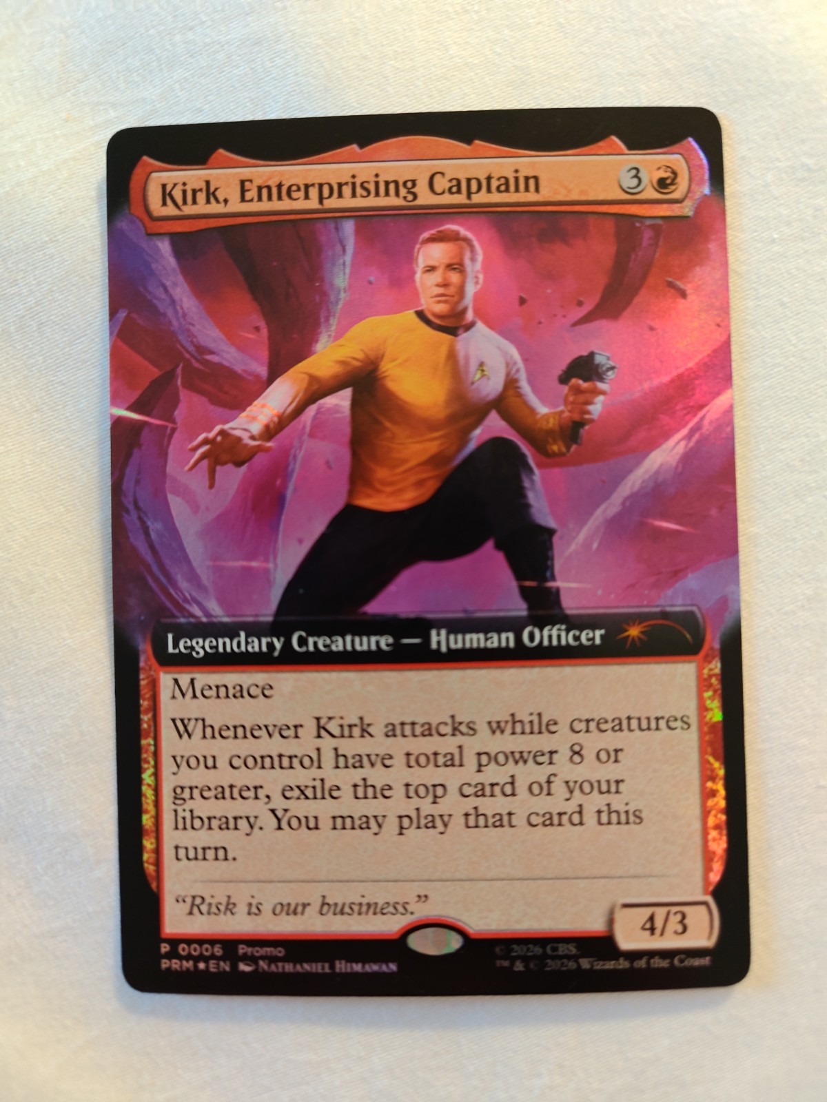 SDCC 2026 Magic The Gathering: Star Trek - Kirk, Enterprising Captain Promo