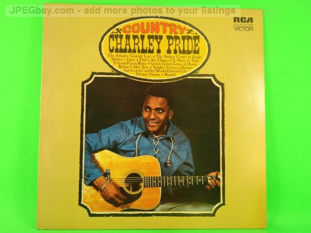 CHARLEY PRIDE COUNTRY (486) 12 Track LP plus Picture Sleeve RCA