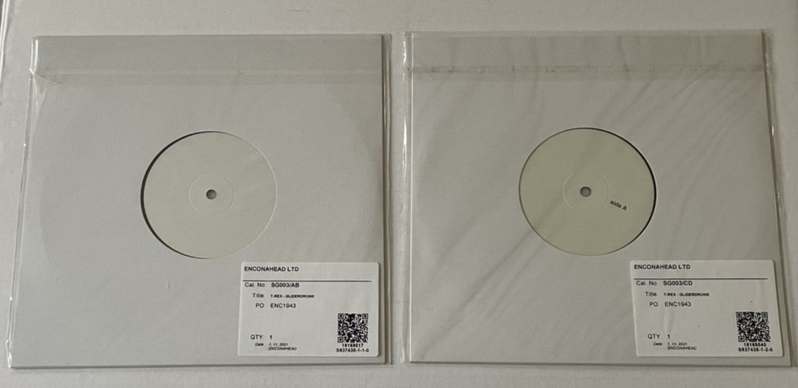 TEST PRESSINGS  T. REX  THE GLIDERDROME 2 x  10" TEST PRESSINGS 1 OF 6 BOLAN NEW