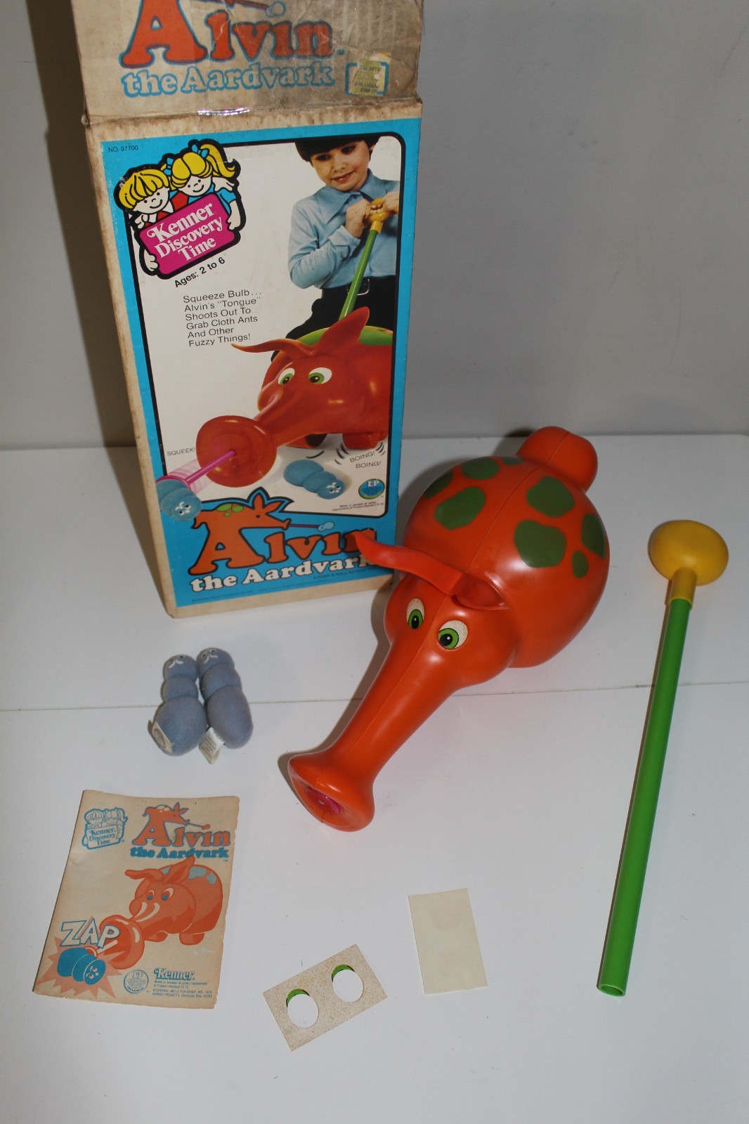 Vintage Kenner Alvin The Aardvark Outdoor Toy Complete Tested Working 1978
