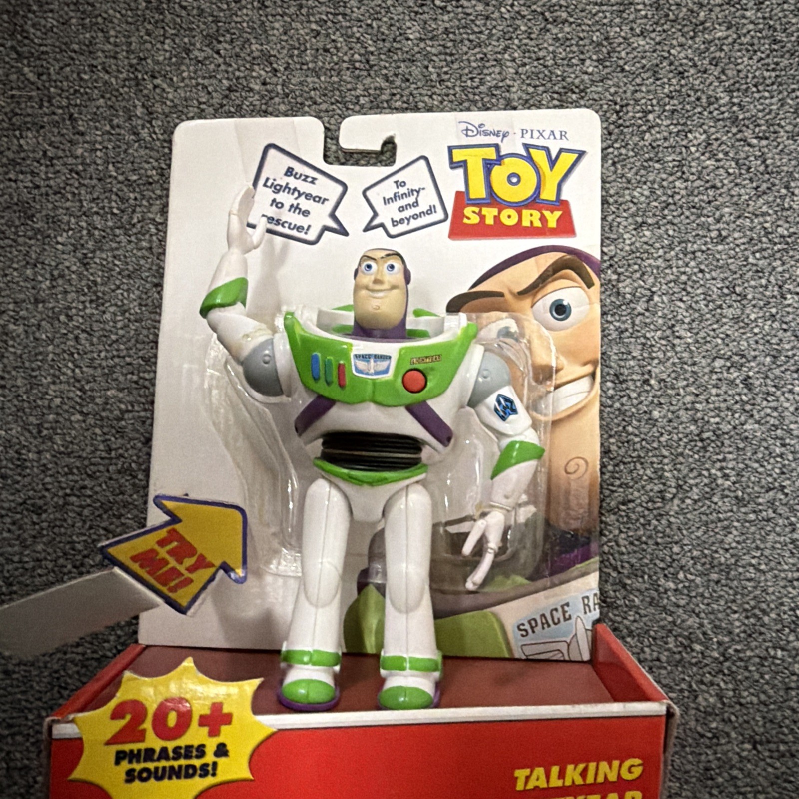 NEW Disney Pixar TOY STORY Talking BUZZ LIGHTYEAR Action Figure NEEDS BATTERIES