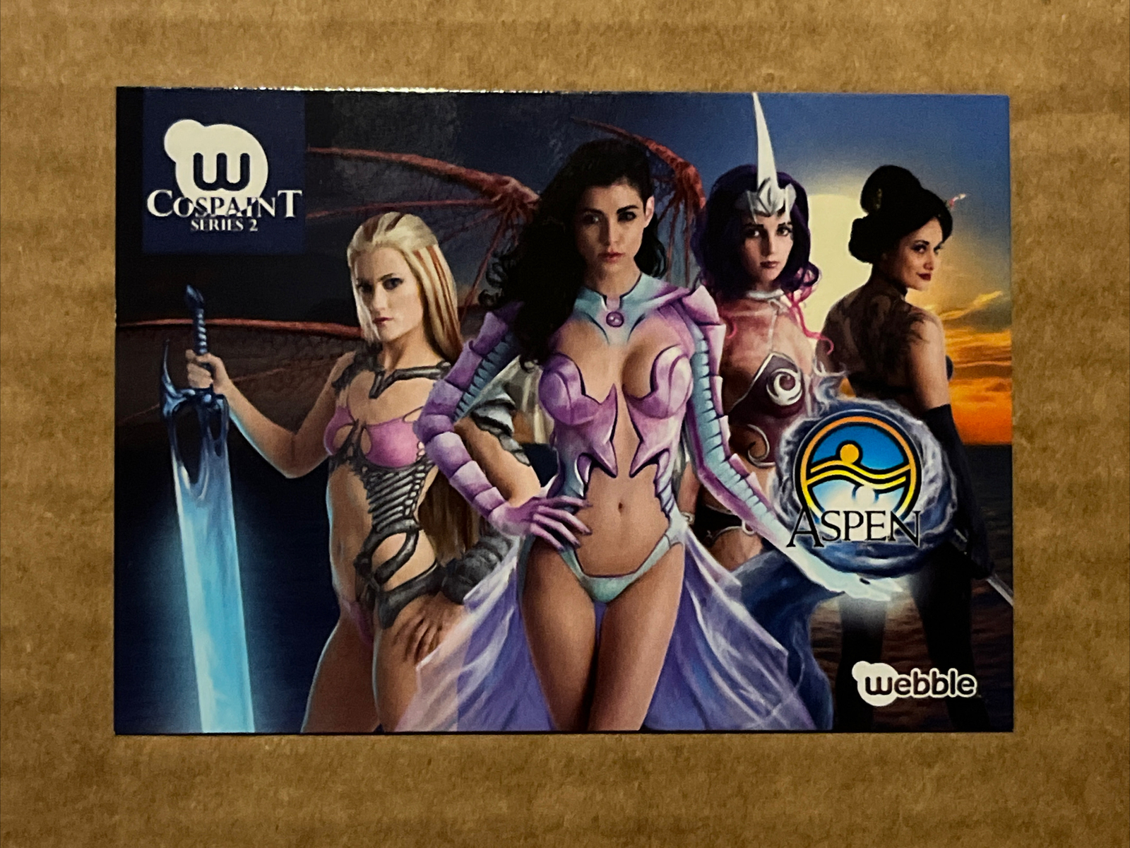 2014 SDCC Aspen Comics Cospaint Serie 2 Webble Promo Card San Diego Comic Con