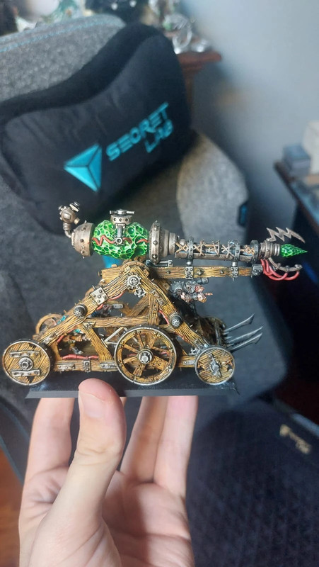 warhammer skaven Canon à Malefoudre peinte