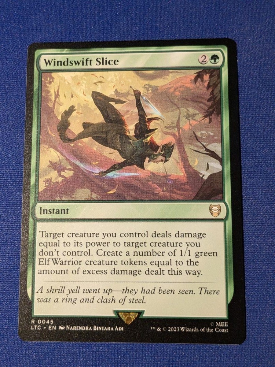 Windswift Slice Tales of Middle-earth Commander #45 quasi nuovo MTG