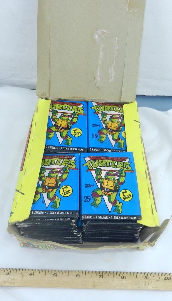 1990 TMNT Teenage Mutant Ninja Turtles 2a serie carte adesivi gomma 48 carte!