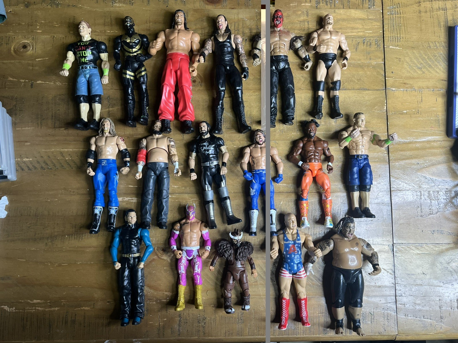 17 x wrestler figure mega bundle di action figure wrestling WWE