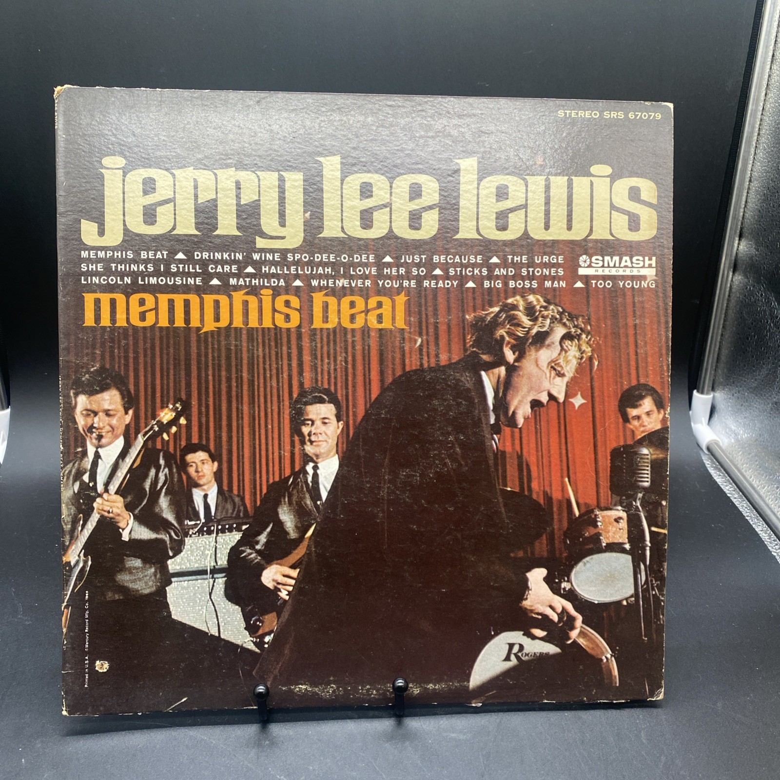 Jerry Lee Lewis Memphis Beat Vinyl LP Smash SRS 67079 Stereo 1966 Mercury Record
