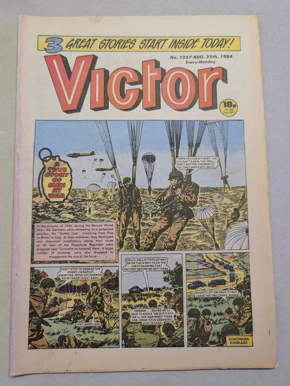 The Victor Comic, No 1227, August 25th 1984.