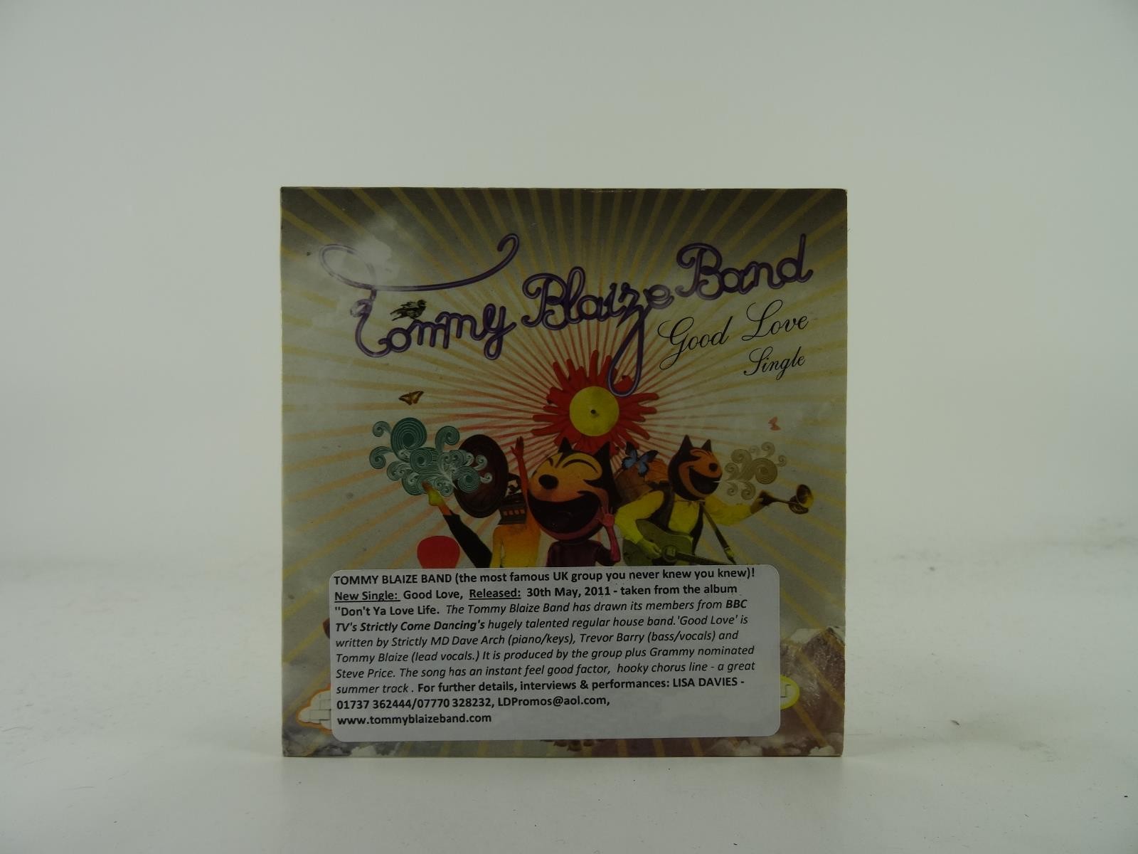 TOMMY BLAIZE BAND GOOD LOVE (B94) 1 Track Promo CD Single plus Card Sleeve 
