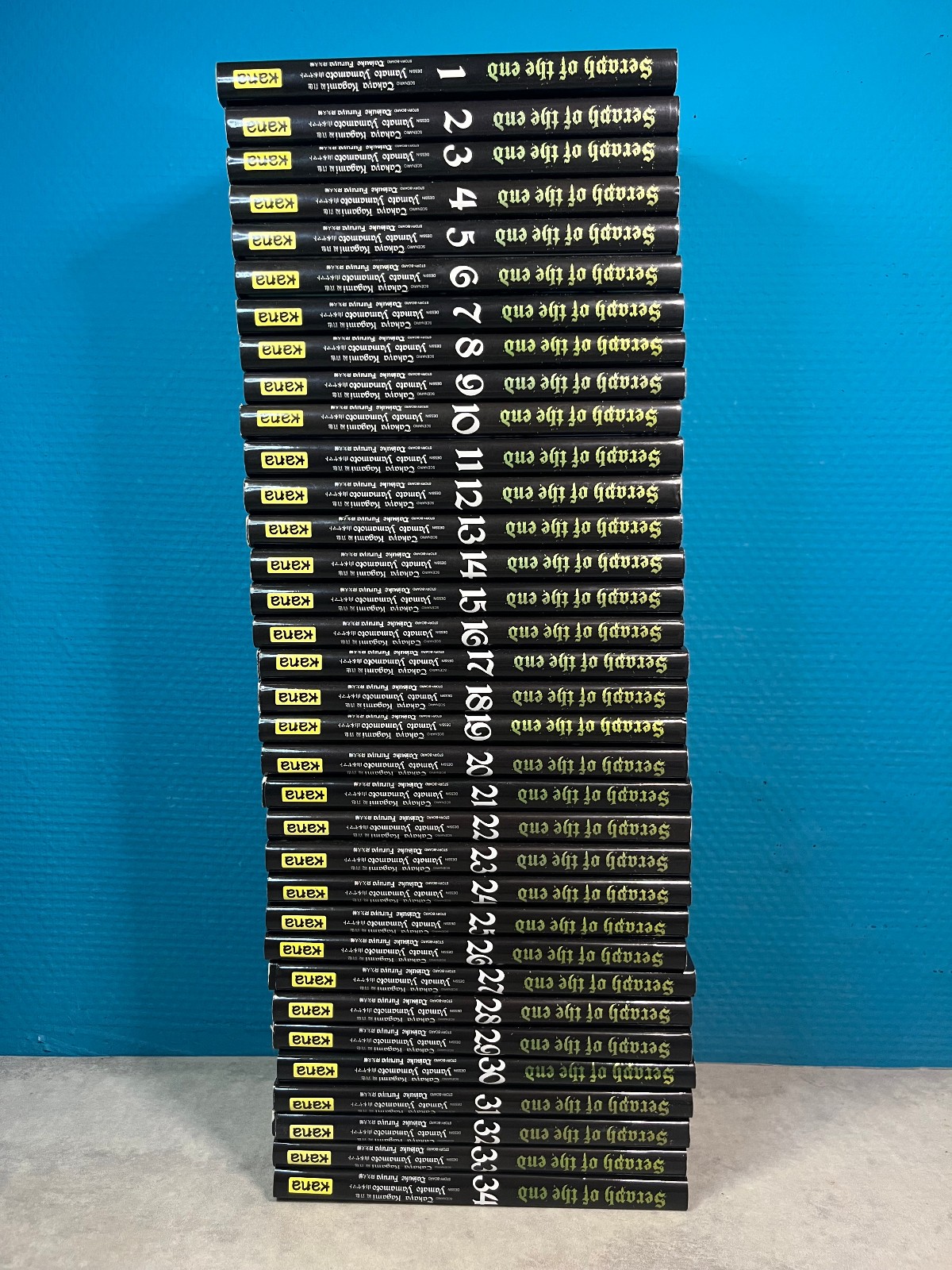 manga : seraph of the end - collection complete 34 tomes