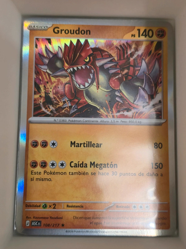 Carta Holografica Groudon