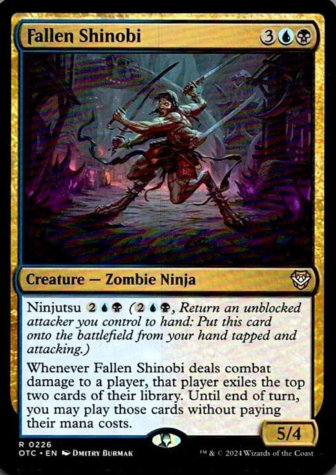Fallen Shinobi 226 Commander: Outlaws of Thunder Junction MTG LP