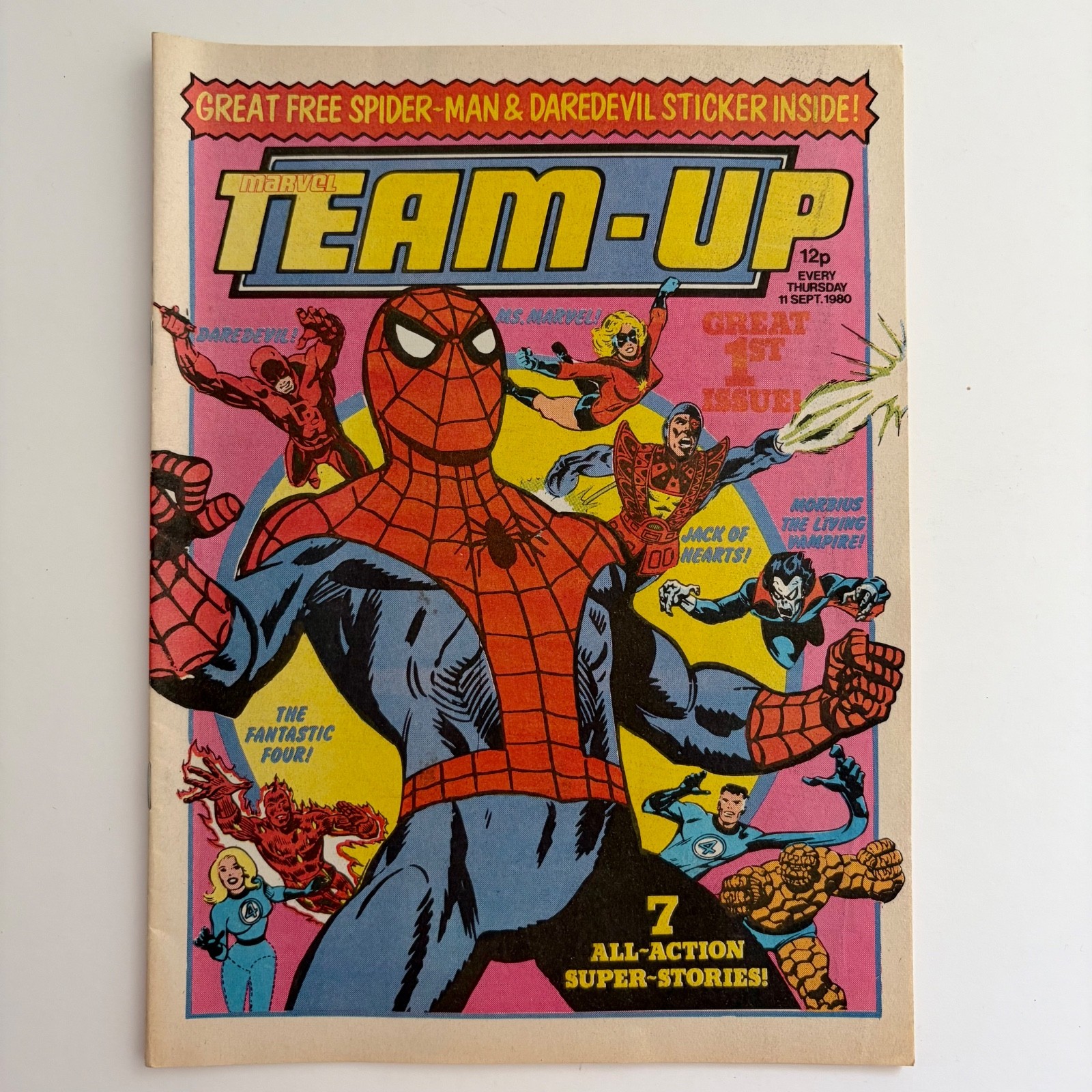 Marvel Team-Up - 1980 Issue 1 - Marvel UK Weekly Comic Spider-Man Fantastic Four