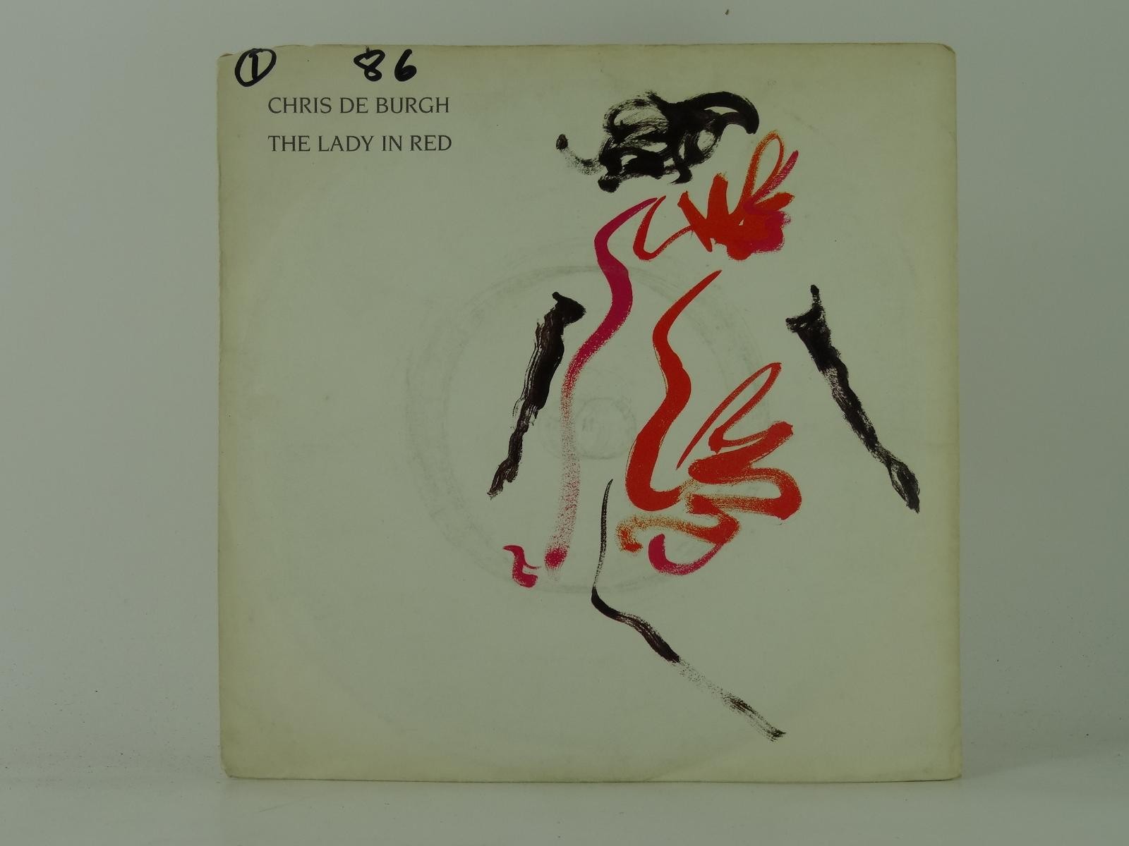CHRIS DE BURGH THE LADY IN RED (65) 2 Track 7" Single plus Picture Sleeve A&M RE