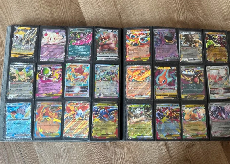 24 Pokemon ex Karten deutsche große Sammlung günstiger Glitzer
