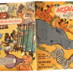 Originale MOSAIK Hannes Hegen N. 11 Dig Dag E Digedag E La Rivolta 1957
