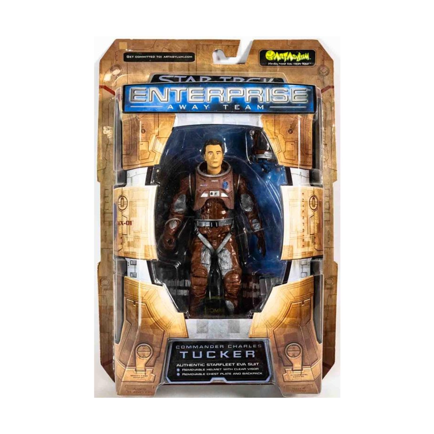 Art Asylum Action Figure Enterprise - Commander Charles Tucker New
