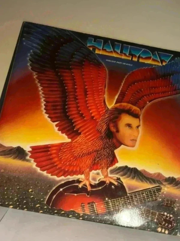 Johnny Hallyday vinyle quelque part un aigle