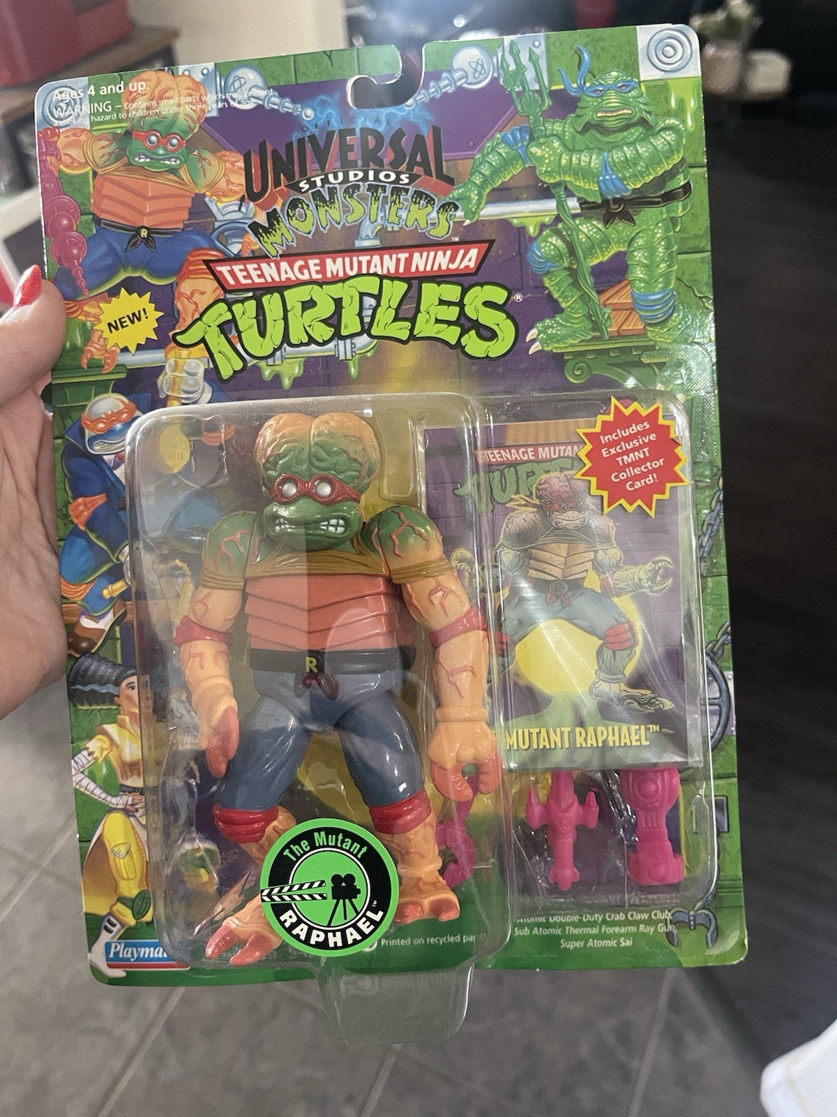 1994 TMNT Universal Studios Monsters The Mutant Raphael Playmates RAPH