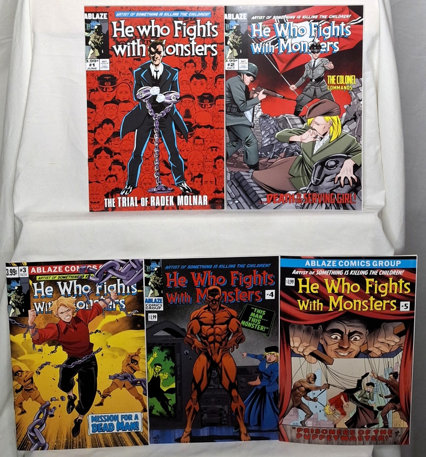 COLUI CHE COMBATTE CON I MOSTRI #1 - 5 | Set Copertina Variante Omaggio Moy R FF | Incendio