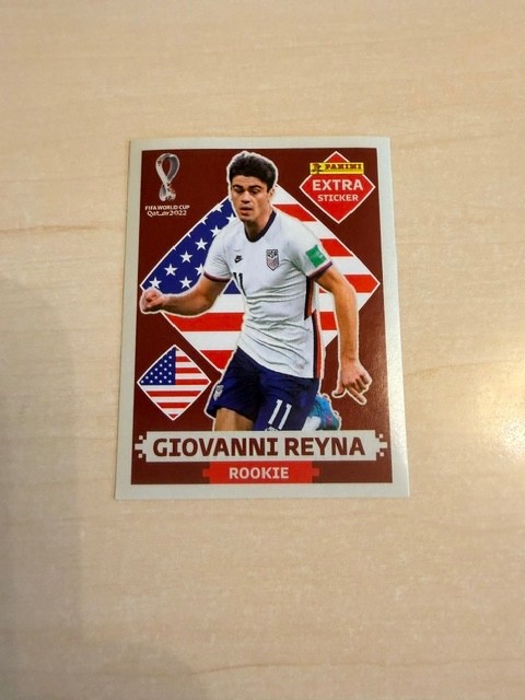 EXTRA STICKERS PANINI WC QATAR 2022 - GIOVANNI REYNA ROOKIE - BASE