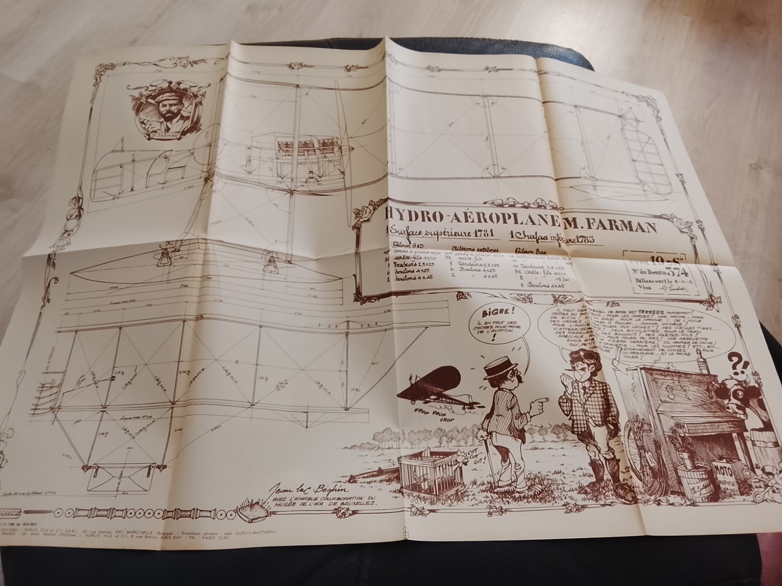 poster hydro aéroplane M. Farman