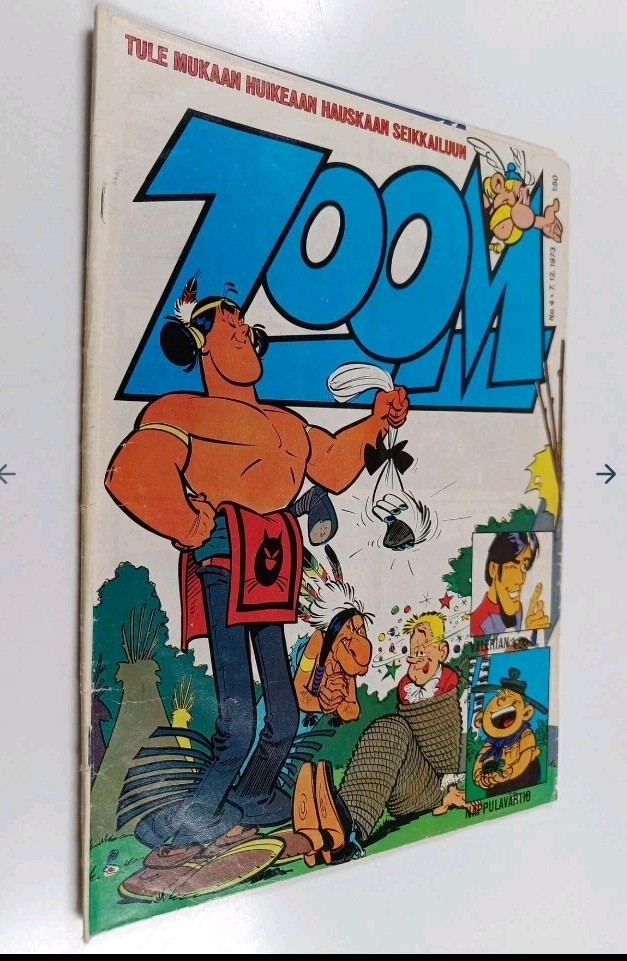 Zoom 1974 rivista fumetti Oumpah Pah Asterix finlandese Finlandia fumetto 