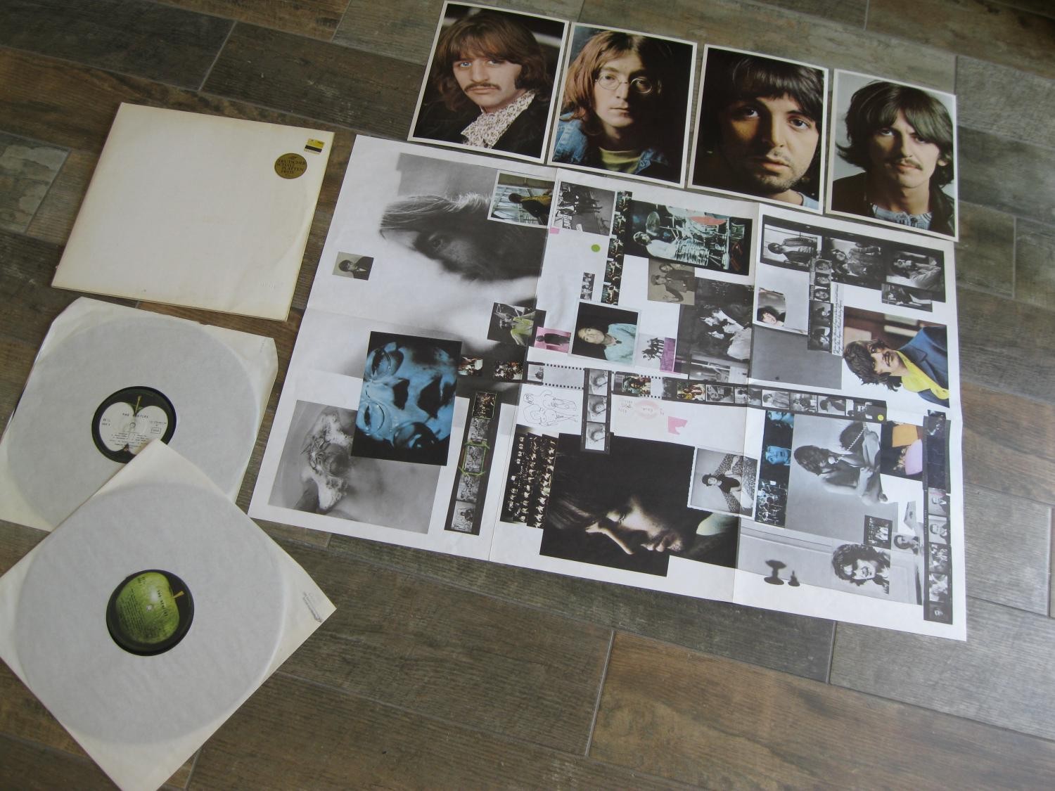 LP 2 x LP Beatles - Weißes Album + Poster + 4 Portraits 