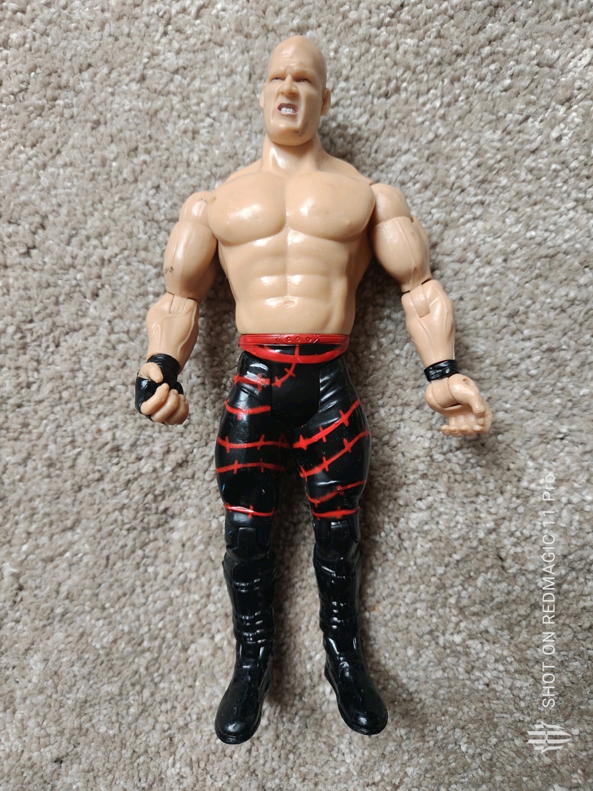 WWF WWE Wrestling Action Figure Kane Unmasked 2003 Jakks