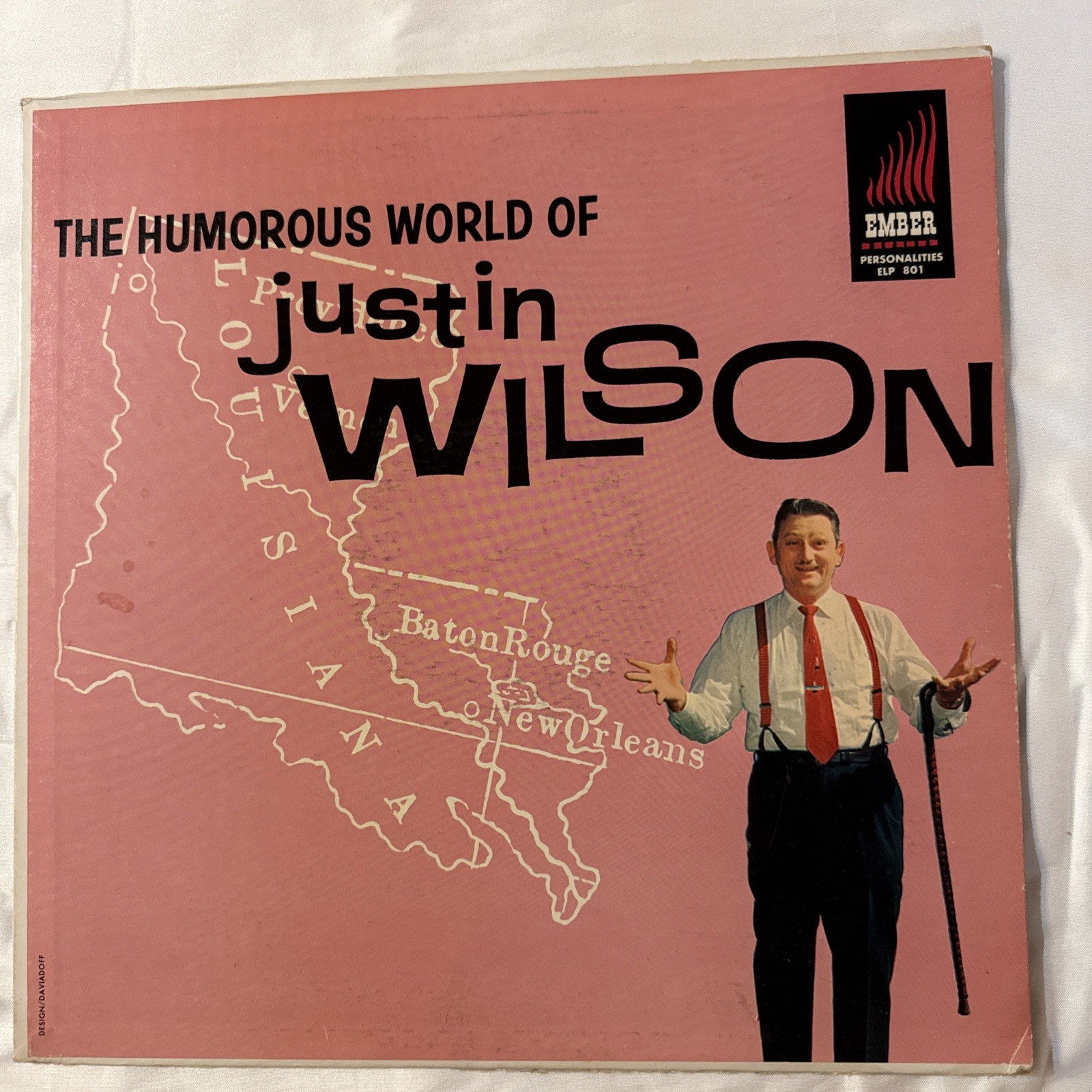 The Humorous World of Justin Wilson Comedy LP Standup Spoken word Ember 