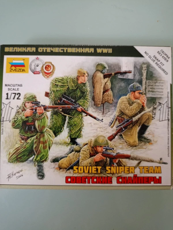 Zvezda equipo soviético de francotiradores – 1/72