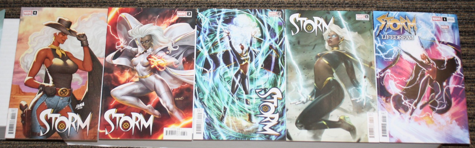 Marvel Storm (2024) #1-12 PLUS Lifedream Spcl #1 SET COMPLETO TUTTI I 1sts TUTTI BS