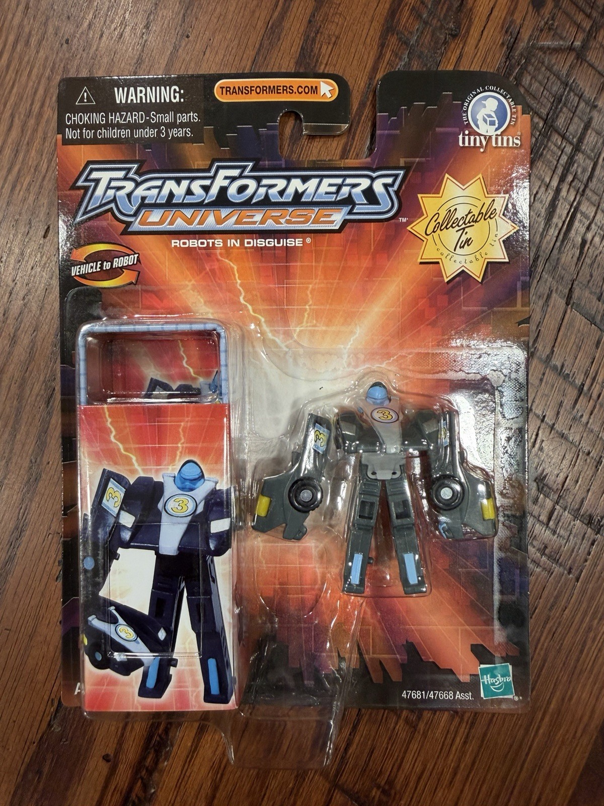 Transformers Universe Downshift Tiny Tins 2003