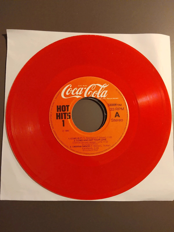 Disque promo Coca-Colas (Belgique)